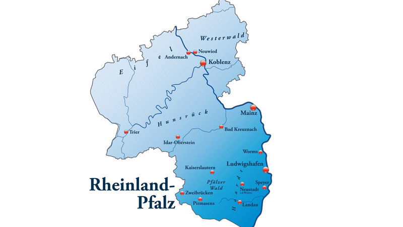 Rheinland-Pfalz-Karte 